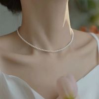 Elegant Retro Geometric Artificial Pearl Women's Necklace sku image 1