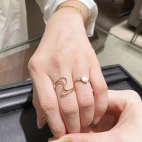 Simple Style Solid Color Sterling Silver Plating Gold Plated Rings main image 4