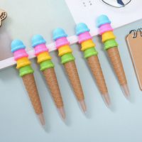 Cute Creative Four-layer Ice Cream Black Gel Pen Student Stationery main image 1