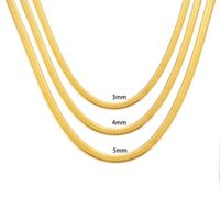 304 Stainless Steel Simple Style Streetwear Solid Color Necklace main image 3