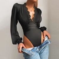 Women's Bodysuits Bodysuits Sexy Solid Color main image 3