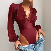 Women's Bodysuits Bodysuits Sexy Solid Color main image 2