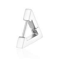 1 Piece Simple Style Geometric Plating Stainless Steel Earrings sku image 1