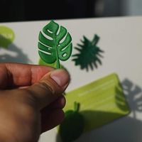 Neuheit Einfacher Stil Blätter Kunstharz Kühlschrankmagnet main image 3
