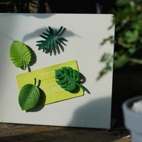 Novelty Simple Style Leaves Synthetic Resin Fridge Magnet main image 2