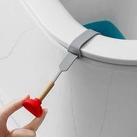 Casual Geometric Silica Gel Toilet Lid Lifter main image 3