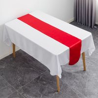Casual Solid Color Polyester Table Runner main image 2