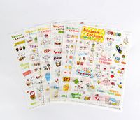 Dekorative Aufkleber Für Koreanische, Mehrteilige, Niedliche Karikatur, Kreatives, Transparentes Tagebuch sku image 9
