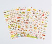 Korean Multi-style Cute Cartoon Creative Transparent Diary Mobile Phone Decorative Stickers sku image 21