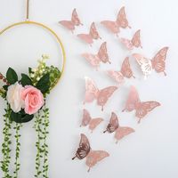 Casual Vacation Solid Color Butterfly Paper Wall Sticker sku image 14
