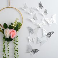 Casual Vacation Solid Color Butterfly Paper Wall Sticker sku image 15