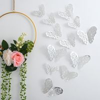 Casual Vacation Solid Color Butterfly Paper Wall Sticker sku image 3