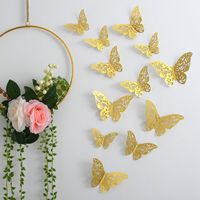 Casual Vacation Solid Color Butterfly Paper Wall Sticker sku image 4