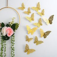 Casual Vacation Solid Color Butterfly Paper Wall Sticker sku image 7