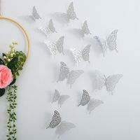 Casual Vacation Solid Color Butterfly Paper Wall Sticker sku image 12