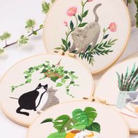 New Arrival Embroidery Material Kit Cat Pattern Cross Stitch main image 3