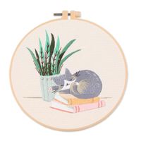 New Arrival Embroidery Material Kit Cat Pattern Cross Stitch sku image 2