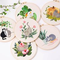 New Arrival Embroidery Material Kit Cat Pattern Cross Stitch main image 1
