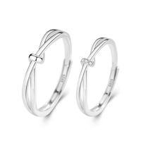 Simple Style Round Sterling Silver Open Rings main image 4