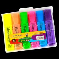 Best Selling Six Colors Slanted Tip Color Marker Pens sku image 2