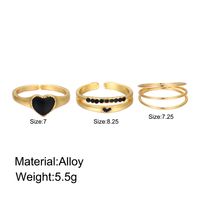 Ig Style Heart Shape Alloy Wholesale Open Rings main image 10