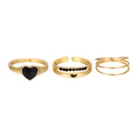 Ig Style Heart Shape Alloy Wholesale Open Rings main image 4