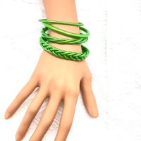 Estilo Simple Color Sólido Gel De Sílice Unisexo Brazalete Budista sku image 19