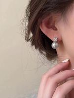 1 Pair Classic Style Solid Color Alloy Ear Studs main image 3