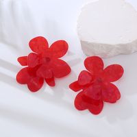 1 Pair Casual Flower Arylic Drop Earrings main image 4