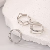 Simple Style Circle Stainless Steel Hollow Out Rings main image 4