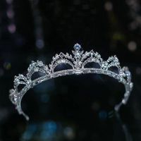 Simple Style Crown Alloy Inlay Rhinestones Crown sku image 1