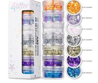 Shiny Colorful Sequin Nail Decoration Accessories 1 Set sku image 9