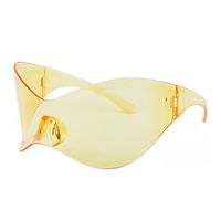 Fashion Pc Special-shaped Mirror Frameless Sports Sunglasses sku image 7
