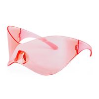Fashion Pc Special-shaped Mirror Frameless Sports Sunglasses sku image 6