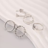 Streetwear Korean Style Geometric Butterfly Stainless Steel Open Rings main image 3