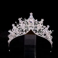 Lady Crown Alloy Plating Inlay Artificial Gemstones Crown sku image 2