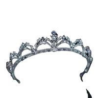 Style Simple Couronne Alliage Incruster Strass Couronne main image 4