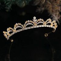Simple Style Crown Alloy Inlay Rhinestones Crown sku image 2