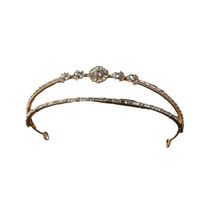 Style Simple Couronne Alliage Incruster Strass Couronne main image 2