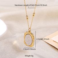 Elegant Luxurious Shiny Portrait Moon Rose Stainless Steel Plating 18k Gold Plated Pendant Necklace sku image 1