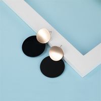 1 Pair Casual Cute Simple Style Color Block Plating Stainless Steel Arylic Rose Gold Plated Drop Earrings main image 6
