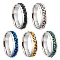 Fashion Geometric Stainless Steel Rings Chain Stainless Steel Rings main image 1