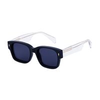 Retro Streetwear Solid Color Pc Square Full Frame Men's Sunglasses sku image 1