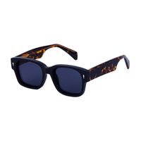 Retro Streetwear Solid Color Pc Square Full Frame Men's Sunglasses sku image 2