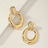 1 Pair Retro Commute Round Plating Alloy Drop Earrings main image 3