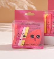 Cute Solid Color Hydrophilic Polyurethane Makeup Sponge 1 Set sku image 1