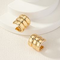 1 Pair Ig Style Commute Round Plating Alloy Ear Studs sku image 1