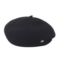 Women's Elegant Basic Solid Color Eaveless Beret Hat main image 3