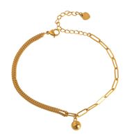 Vacation Solid Color 304 Stainless Steel 18K Gold Plated Women's Anklet main image 4