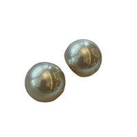 1 Pair Simple Style Solid Color Imitation Pearl Ear Studs main image 4